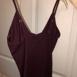 Burgundy tank top